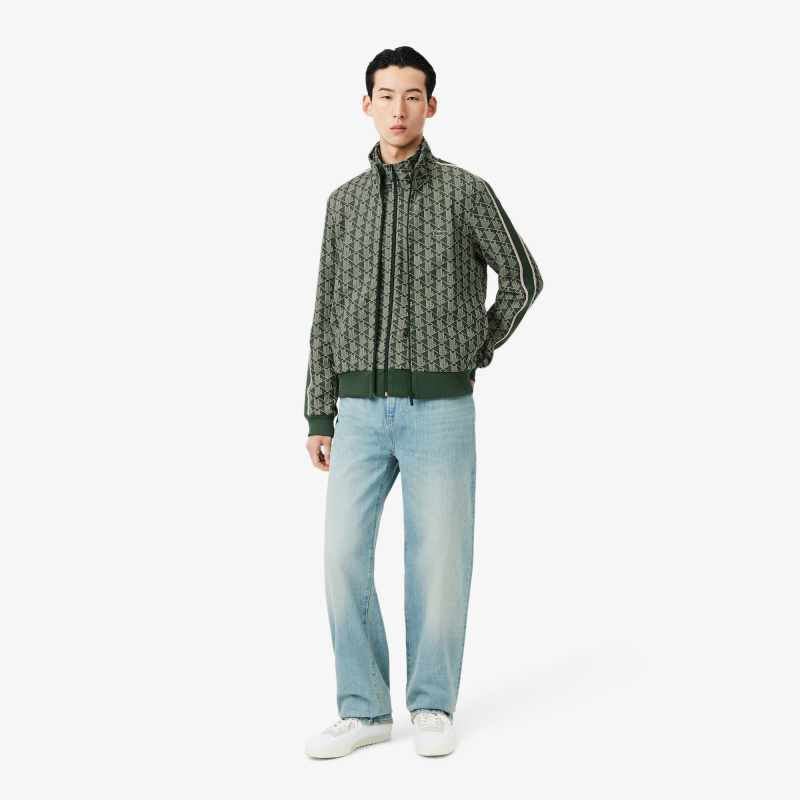 Мужская жаккардовая толстовка Lacoste PARIS с монограммой