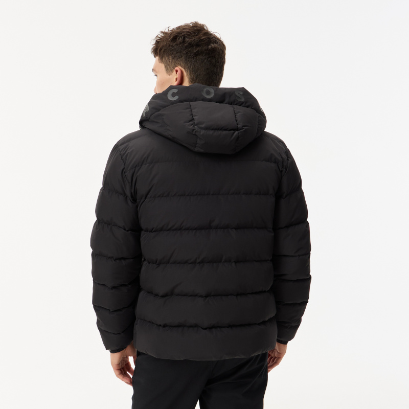 Мужской стёганый пуховик Lacoste с капюшоном