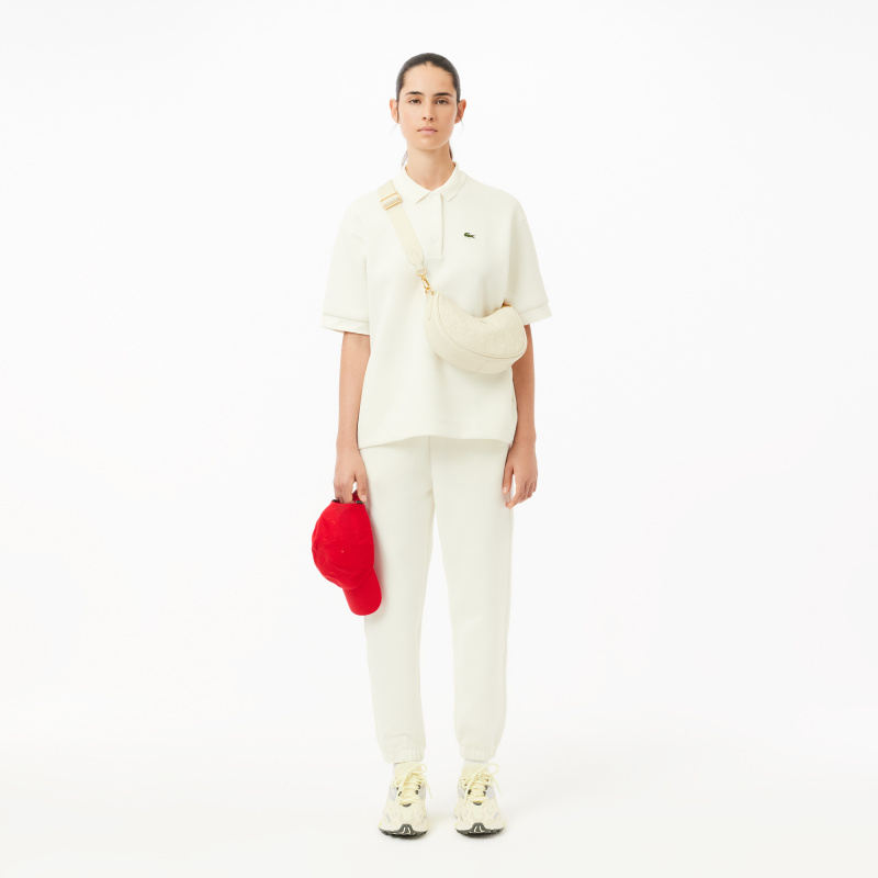 Женское поло Lacoste из смеси эластичного органического хлопка