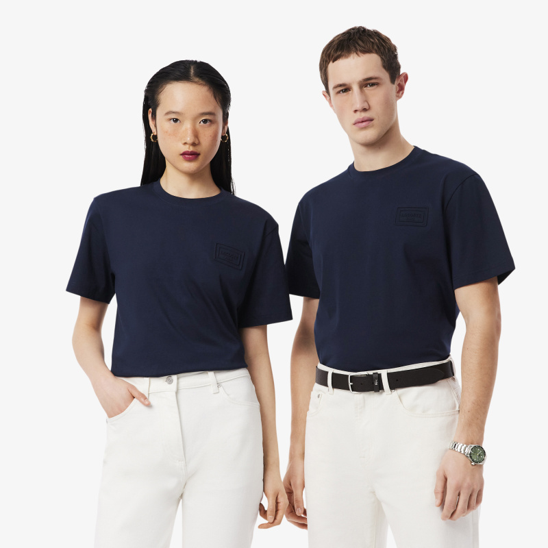 Хлопковая футболка Lacoste унисекс