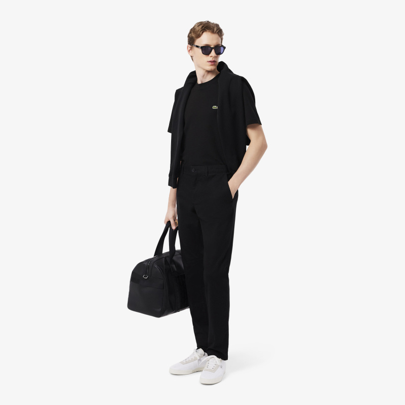 Мужская хлопковая футболка Lacoste из смеси льна