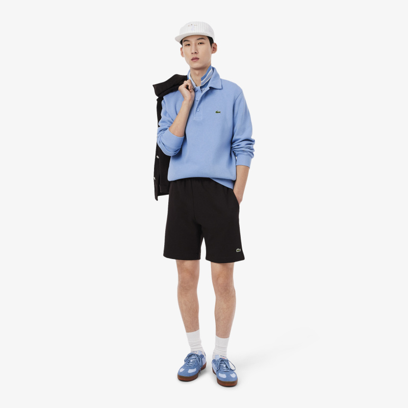 Мужская толстовка Lacoste с воротником-поло из хлопка