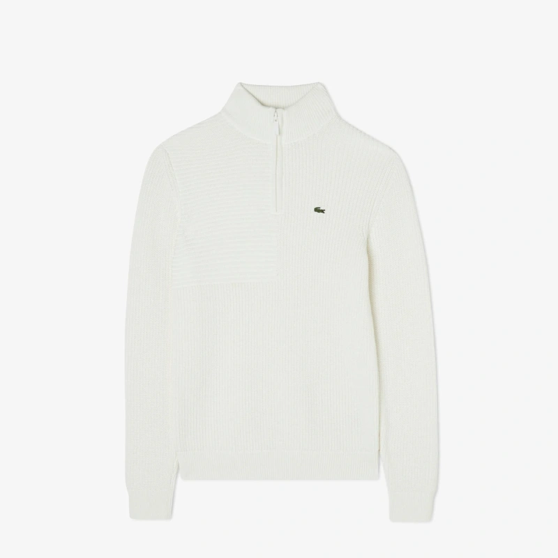 Мужской хлопковый свитер Lacoste на молнии