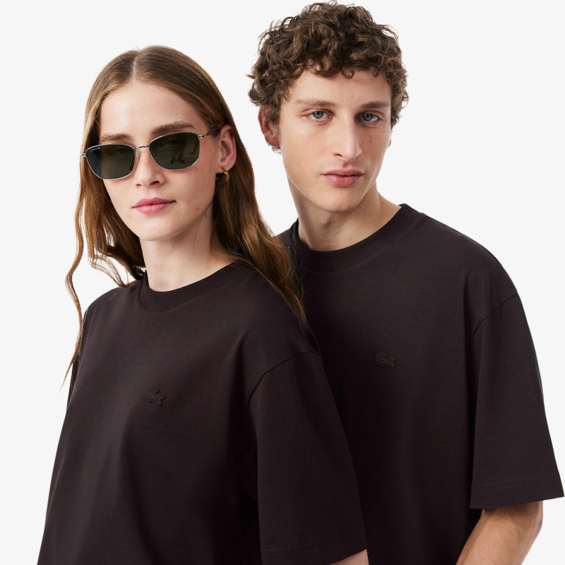 Мужская футболка Lacoste свободного кроя из органического хлопка