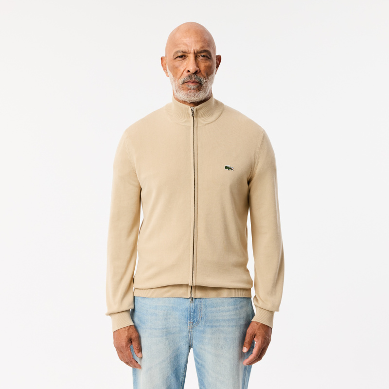 Мужской свитер Lacoste на молнии из органического хлопка