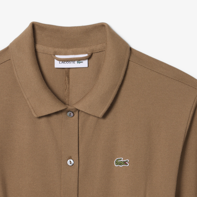 Женское платье-рубашка миди Lacoste