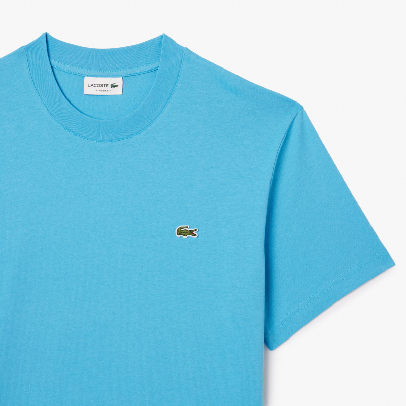 Мужская хлопковая футболка Lacoste с коротким рукавом