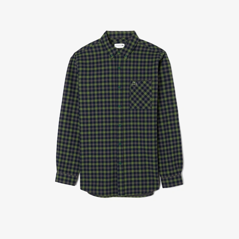 Мужская хлопковая рубашка Lacoste Regular Fit