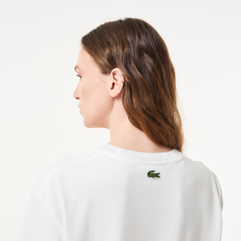 Женская хлопковая футболка Lacoste
