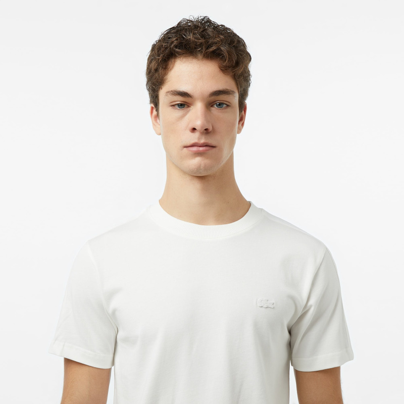 Мужская хлопковая футболка Lacoste стандартного кроя