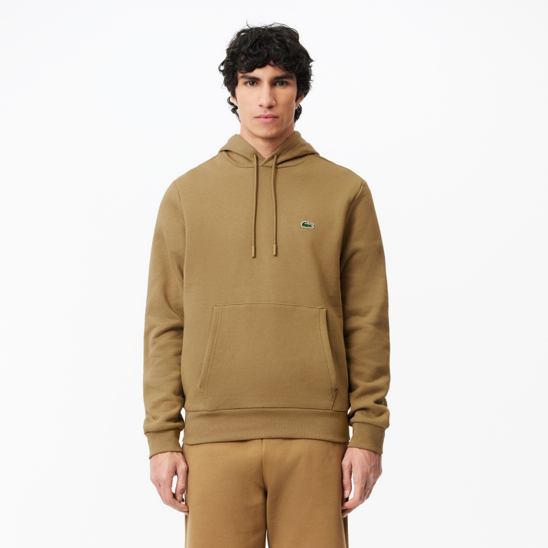 Мужское худи Lacoste классического кроя с флисом