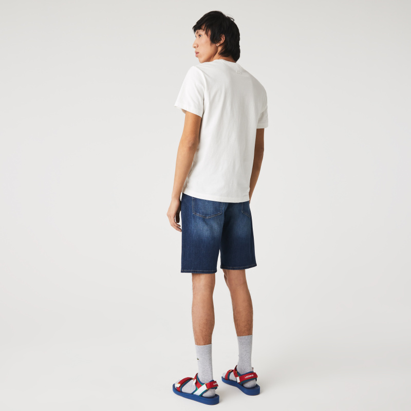 Мужские джинсовые шорты Lacoste приталенного кроя