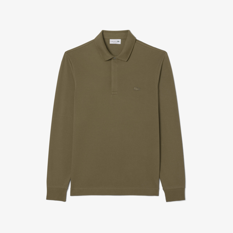 Мужское поло Lacoste с длинными рукавами