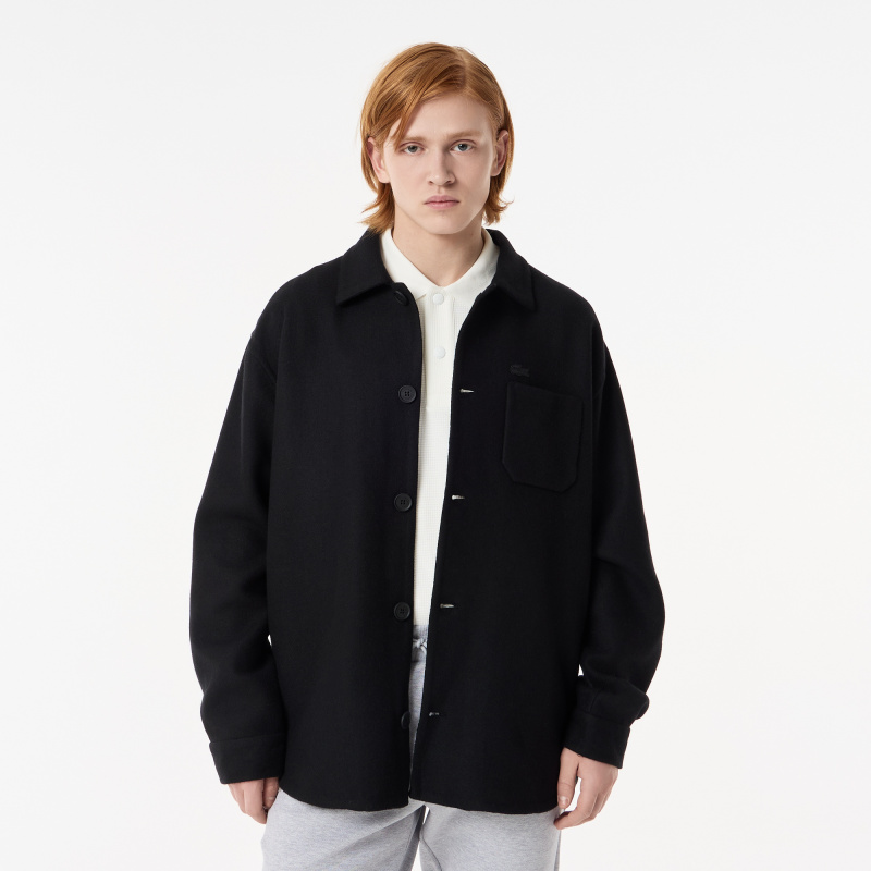 Мужская куртка Lacoste из смеси с овечьей шерстью