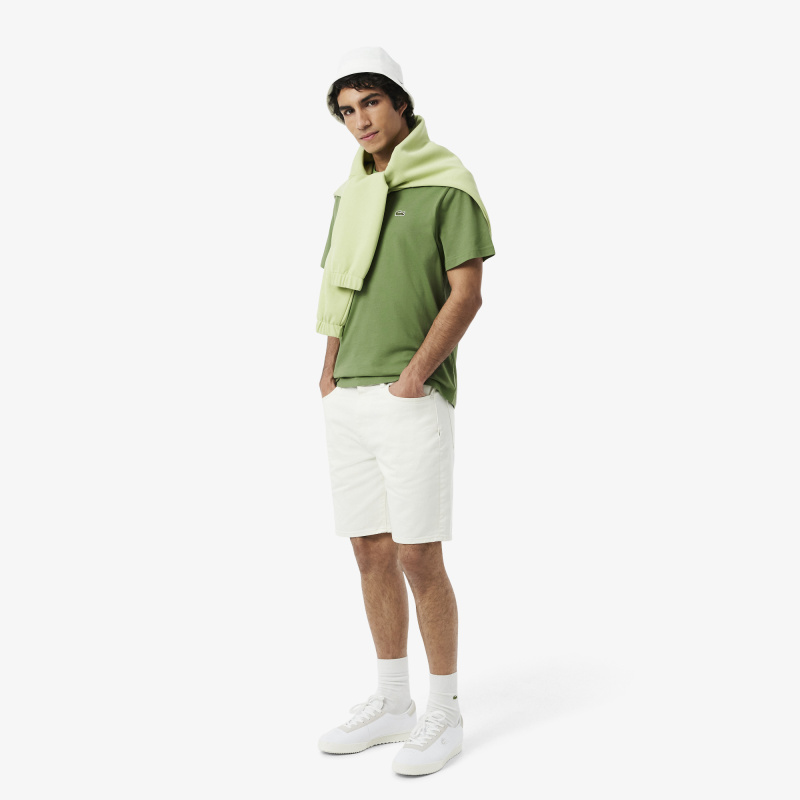 Мужская хлопковая футболка Lacoste с коротким рукавом
