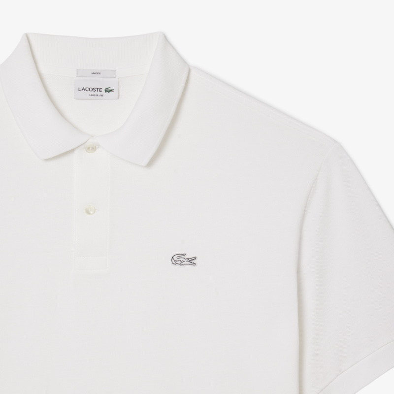 Мужская рубашка-поло Lacoste Loose Fit из плотного хлопка