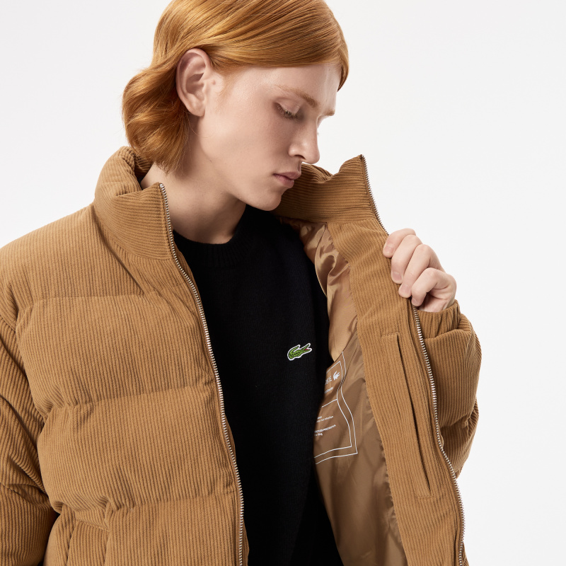 Мужская вельветовая куртка-пуховик Lacoste