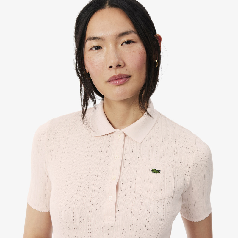 Женское хлопковое поло Lacoste