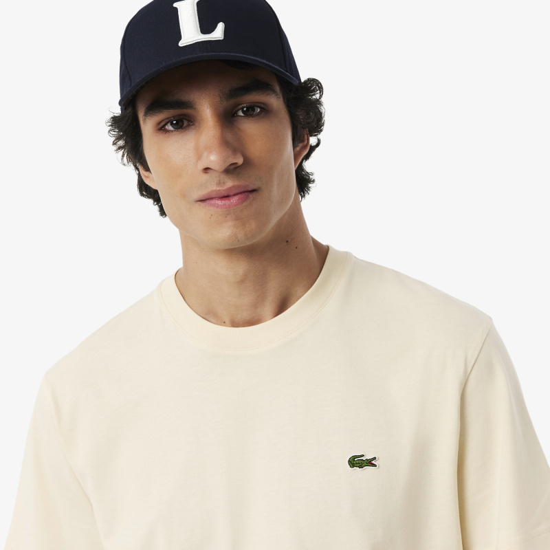 Мужская хлопковая футболка Lacoste с коротким рукавом