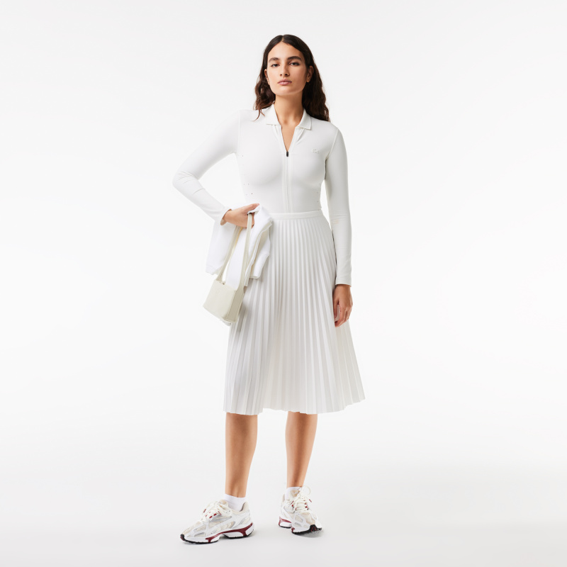Женская плиссированная юбка Lacoste