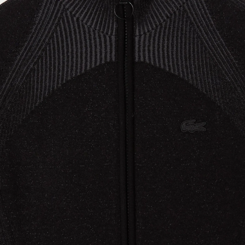 Женское облегающее длинное платье Lacoste на молнии с длинным рукавом