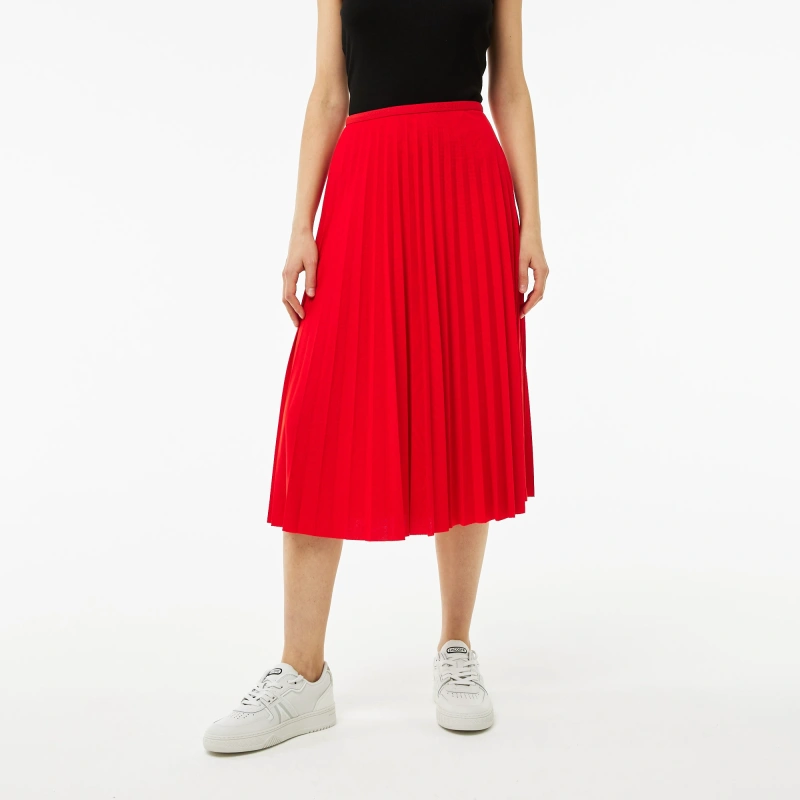 Женская плиссированная юбка Lacoste