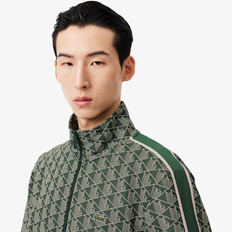 Мужская жаккардовая толстовка Lacoste PARIS с монограммой