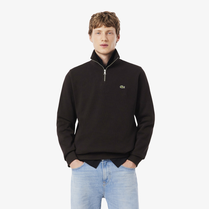 Мужская толстовка Lacoste на молнии с высоким воротом