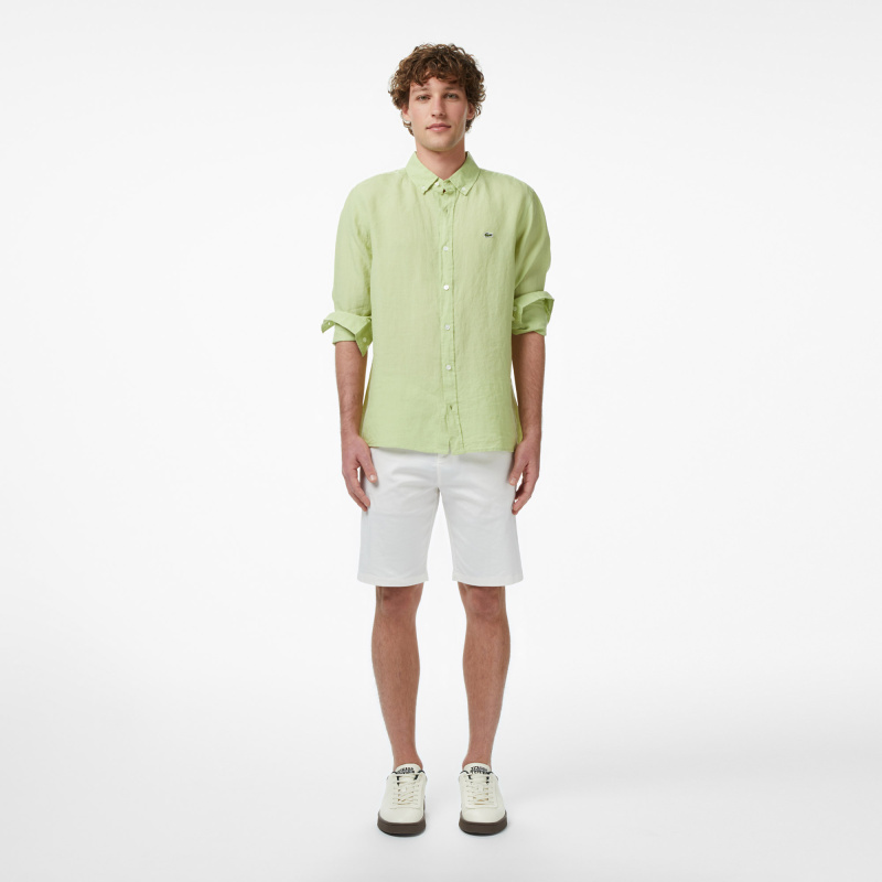 Мужская льняная рубашка Lacoste