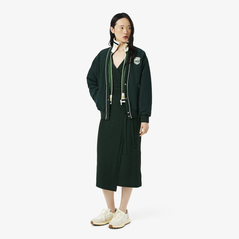 Эластичное хлопковое платье Lacoste