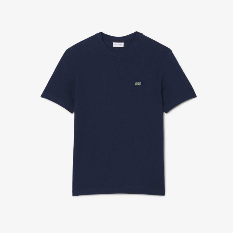 Мужская хлопковая футболка Lacoste из смеси льна
