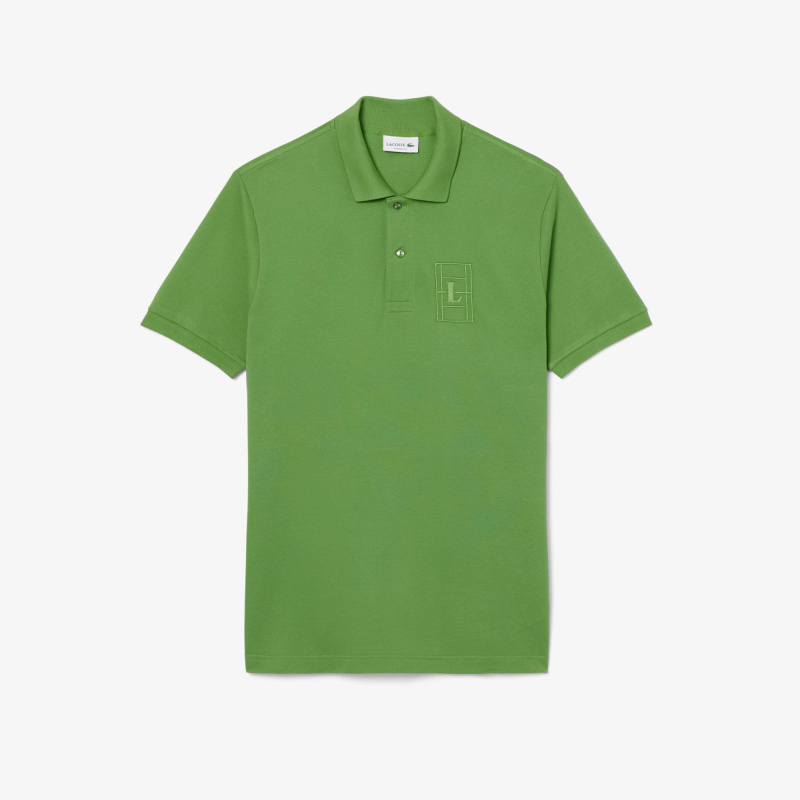 Мужское хлопковое поло Lacoste