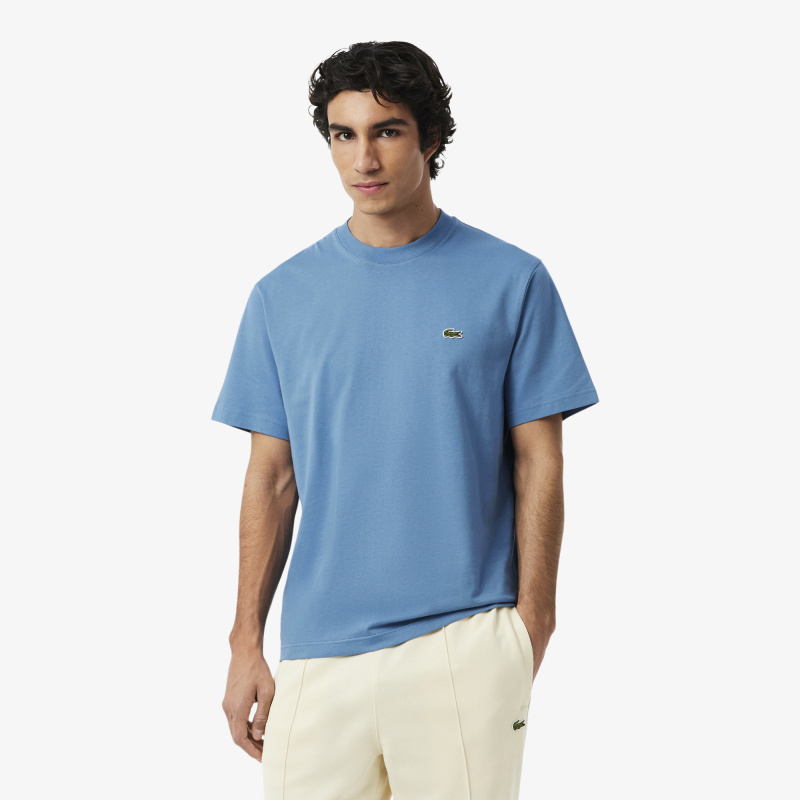 Мужская хлопковая футболка Lacoste с коротким рукавом