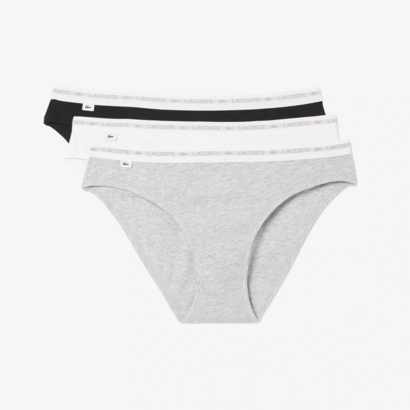 Женские трусы Lacoste из эластичного хлопка (3ед.)