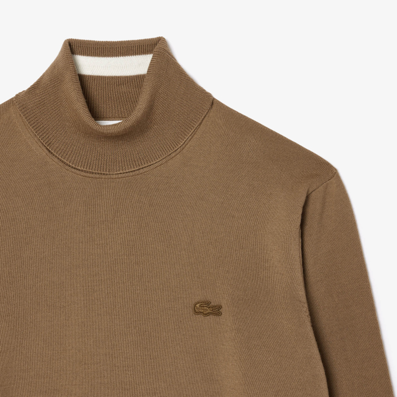 Мужская водолазка Lacoste из мериносовой шерсти
