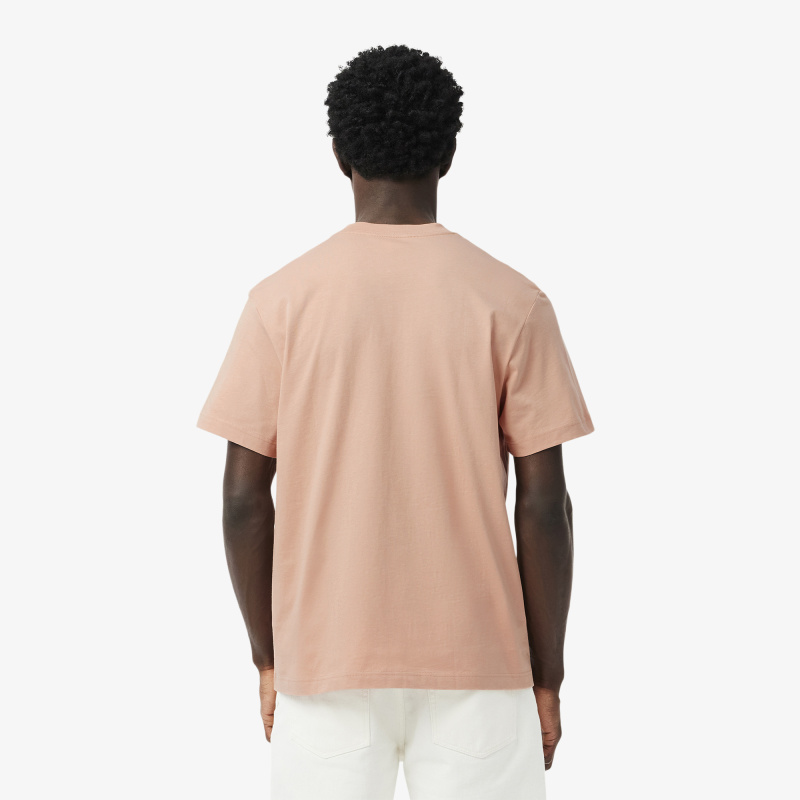 Мужская футболка Lacoste из хлопка с нагрудным карманом
