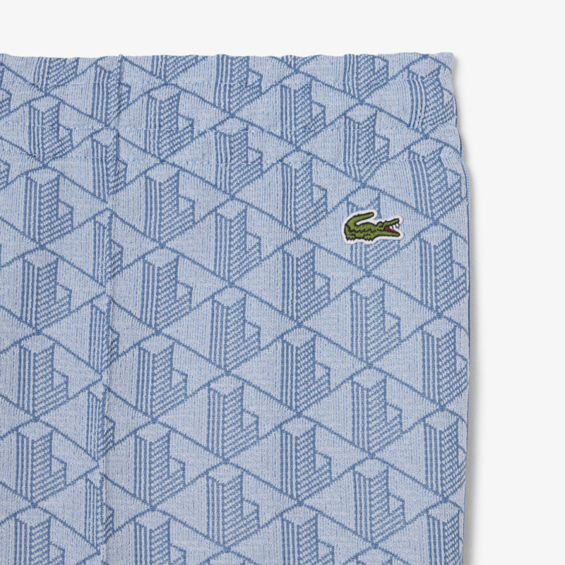 Женские расклешенные спортивные брюки Lacoste с монограммой