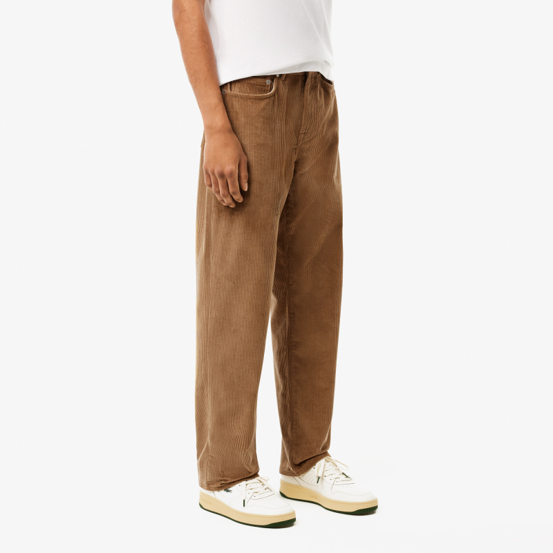 Мужские прямые вельветовые брюки Lacoste