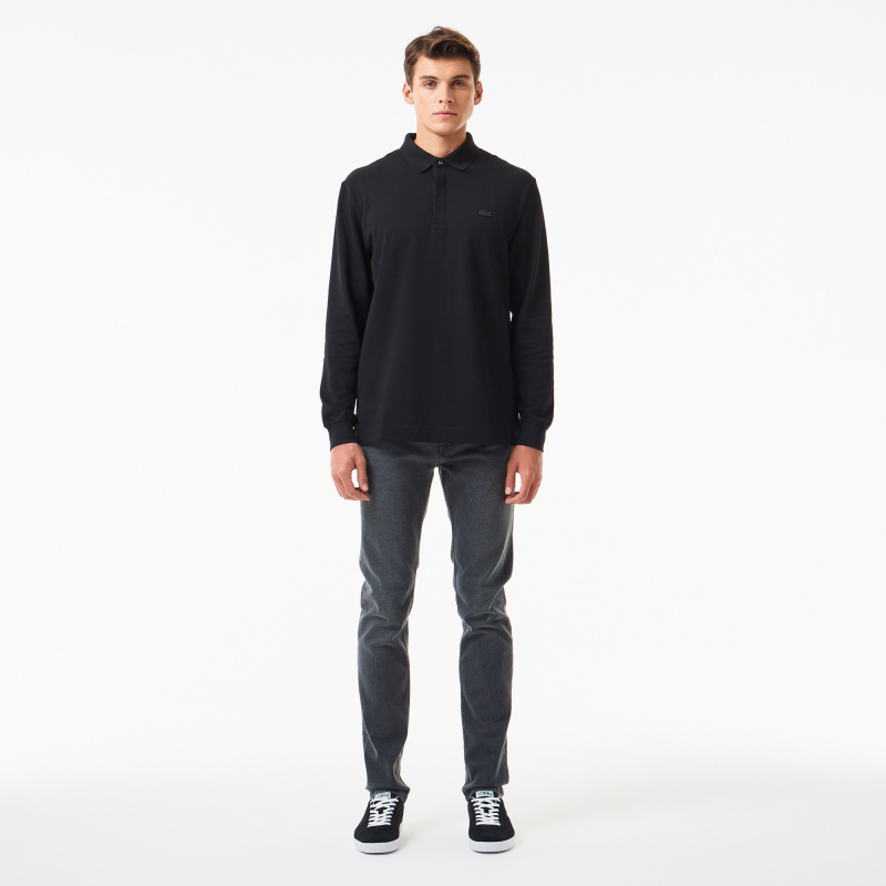 Мужское поло Lacoste с длинными рукавами