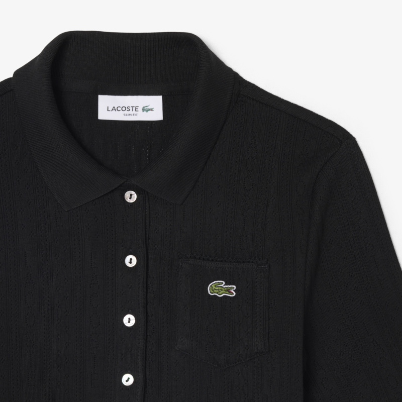 Женское хлопковое поло Lacoste