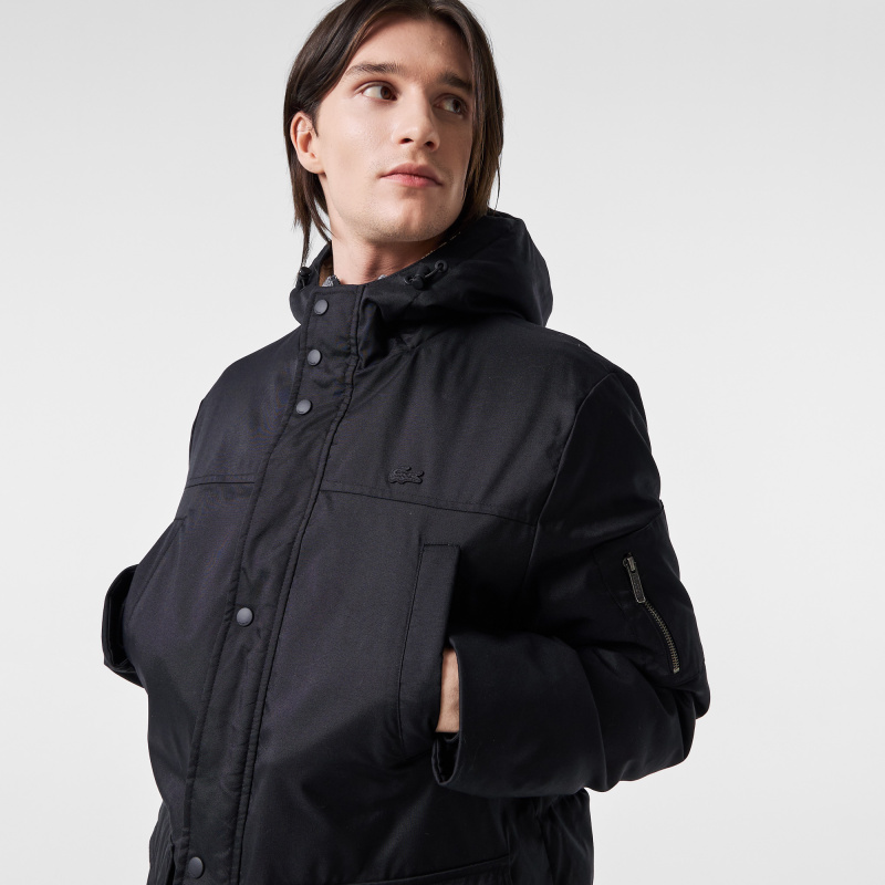 Мужская утеплённая парка Lacoste с капюшоном