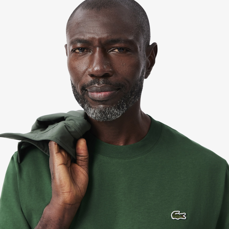 Мужская хлопковая футболка Lacoste с коротким рукавом