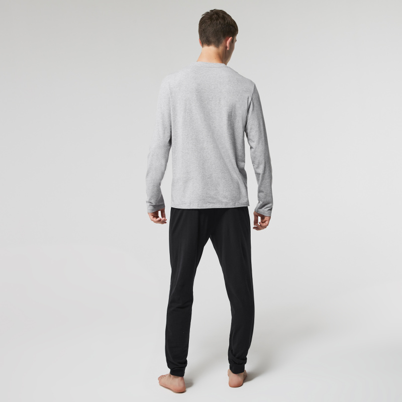 Мужская пижама Lacoste с логотипом (Футболка/ брюки)