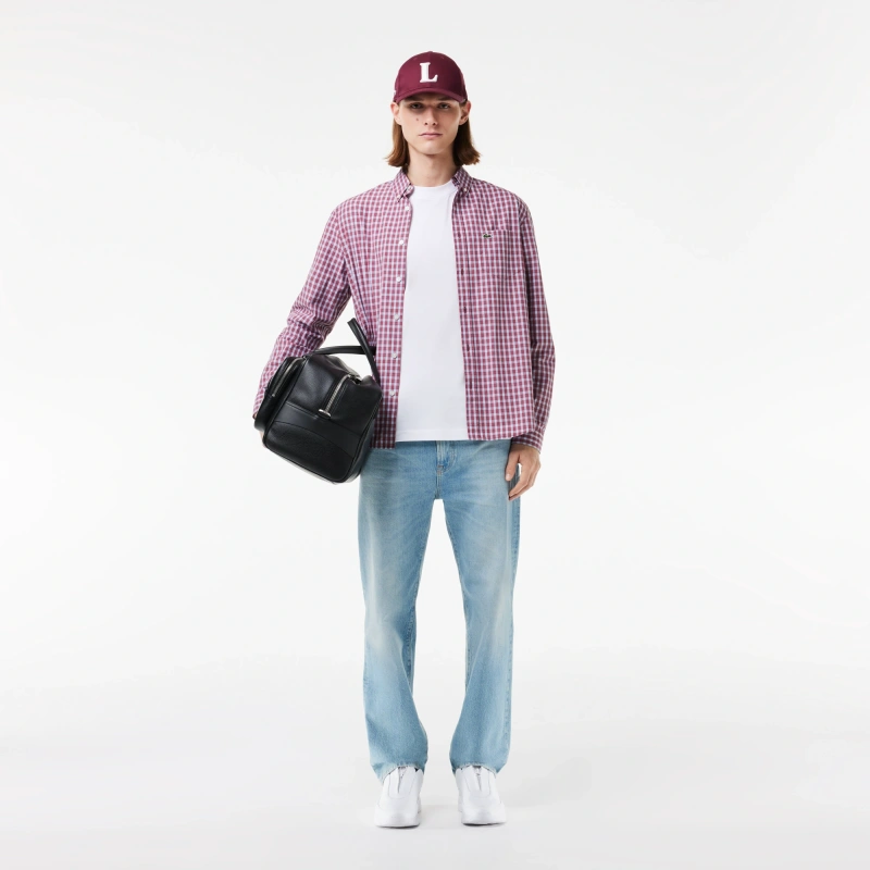 Мужская хлопковая футболка Lacoste с коротким рукавом