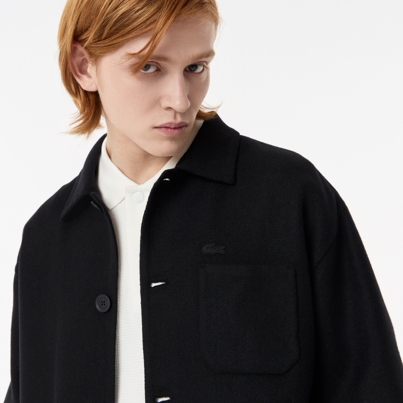 Мужская куртка Lacoste из смеси с овечьей шерстью