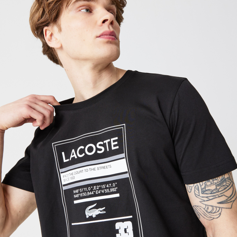 Мужская футболка Lacoste приталенного кроя