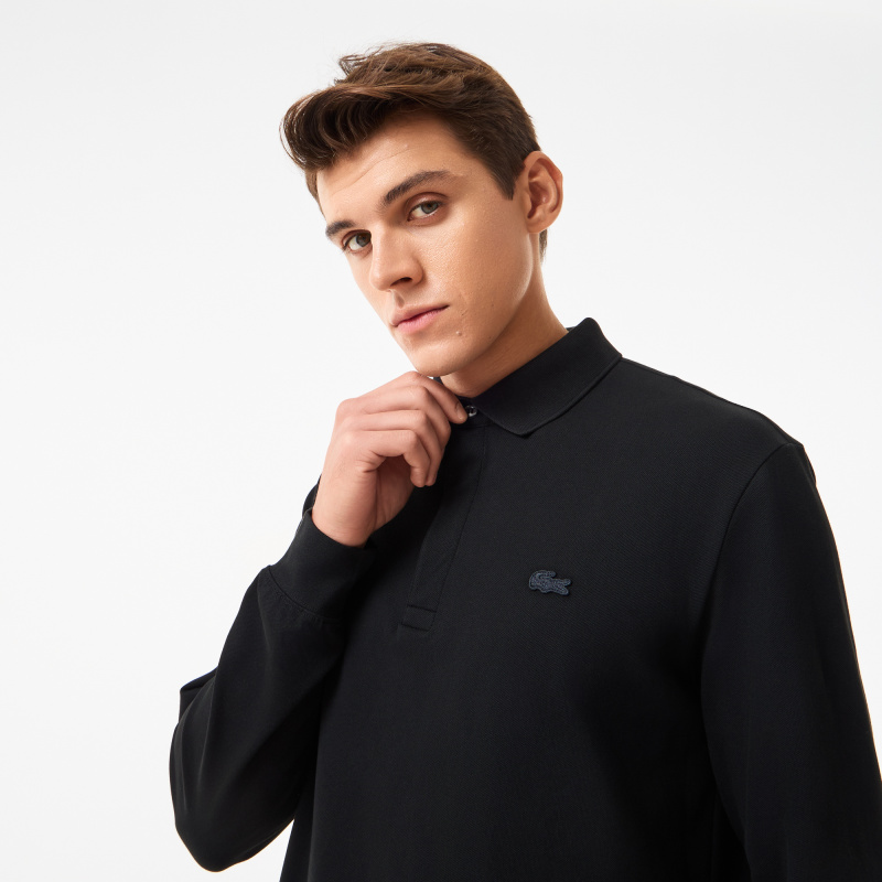 Мужское поло Lacoste с длинными рукавами