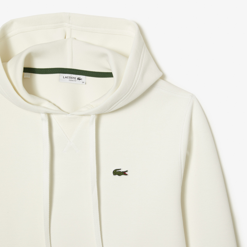 Женское худи Lacoste Loose Fit с карманом-кенгуру