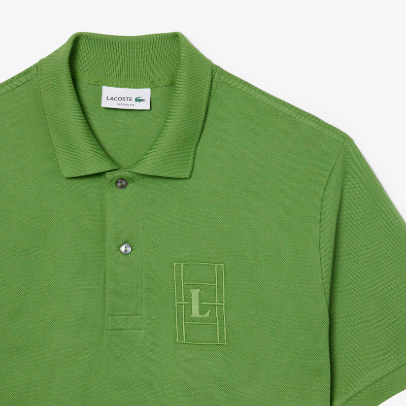 Мужское хлопковое поло Lacoste