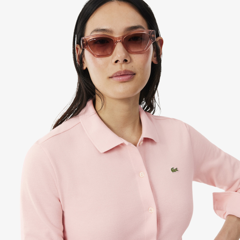 Женское платье-рубашка миди Lacoste